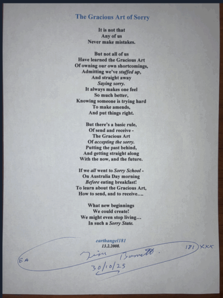 The Gracious Art of Sorry